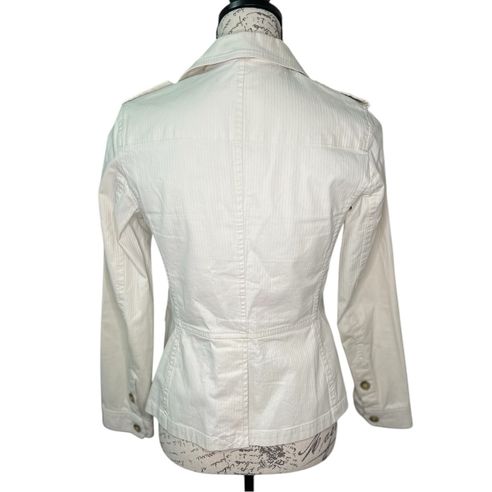 TALBOTS White Button Down Jacket for Women Size 4P - Picture 6 of 16
